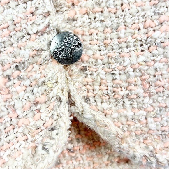 THE VILLAGE WEAVERY | 🧶Pale Pink Hand-Woven Wool Blend Short-Sleeved Sweater - Picture 13 of 14